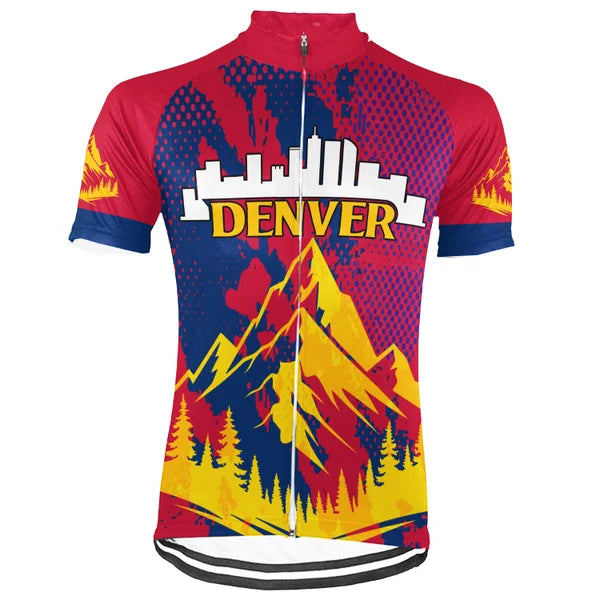 Customized Denver Short Sleeve Cycling Jersey For Men and Women