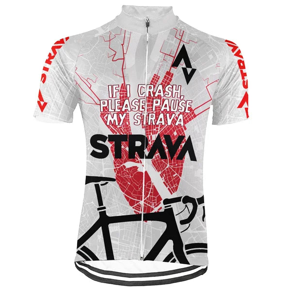 Customized Strava New Collection Short Sleeve Cycling Jersey For Men And Women
