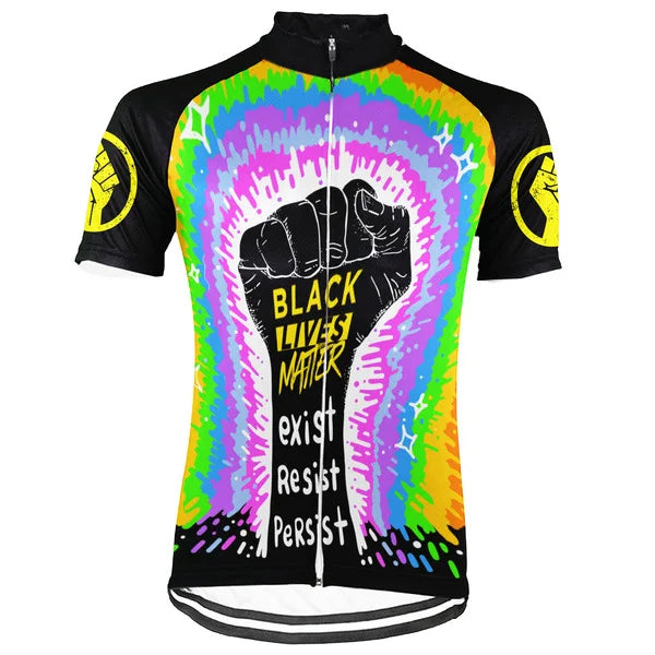 Customized Black Lives Matter Collection 2 Short Sleeve Cycling Jersey for Men