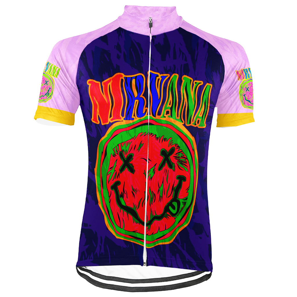 Customized Nirvana Fan Short Sleeve Cycling Jersey For Men and Women