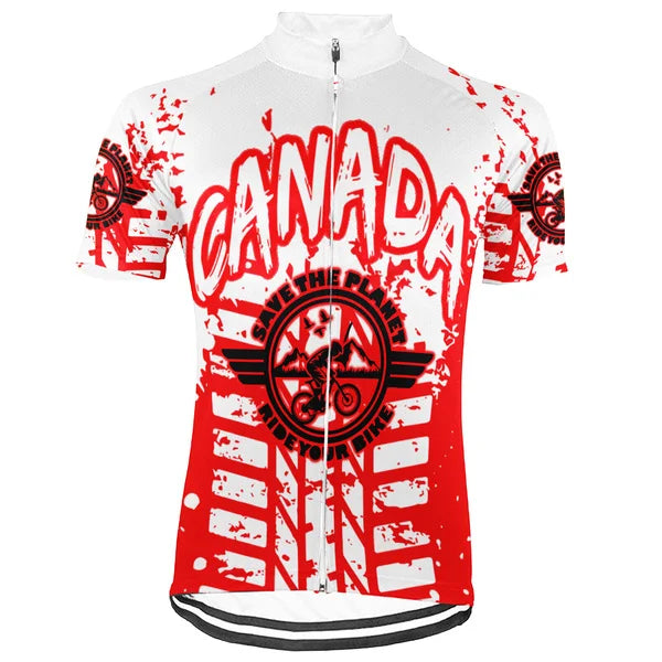 Collection 1 - Customized Canada Environmental Protection Save The Planet Short Sleeve Cycling Jersey For Men And Women