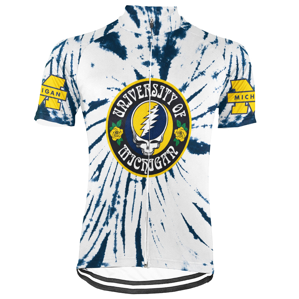 Customized Michigan Grateful Dead Fan Short Sleeve Cycling Jersey For Men And Women