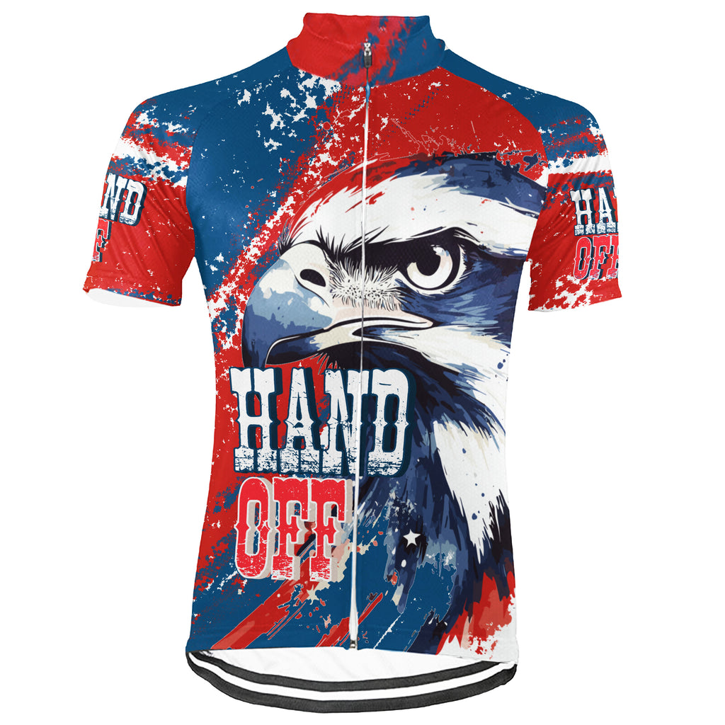 Collection 3- HANDS OFF! MY SOCIAL SECURITY Short Sleeve Cycling Jersey For Men And Women
