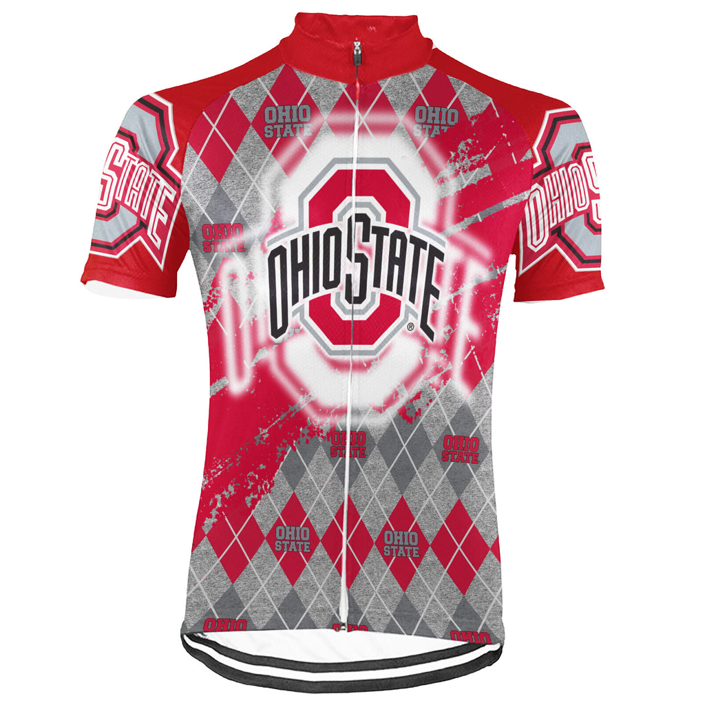 Customized Ohio State Buckeyes Short Sleeve Cycling Jersey for Men and Women