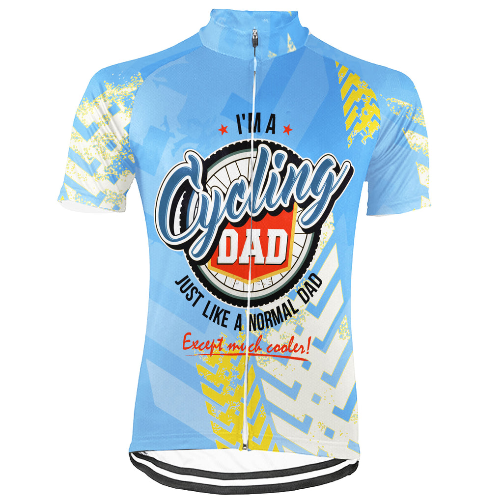 Customized 2 - Best Cycling Dad Short Sleeve Cycling Jersey for Men