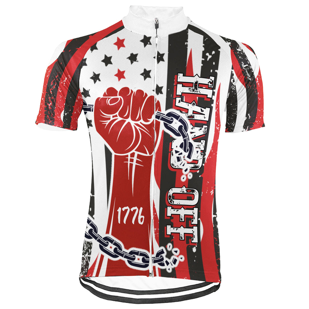 Collection 2- HANDS OFF! MY SOCIAL SECURITY Short Sleeve Cycling Jersey For Men And Women