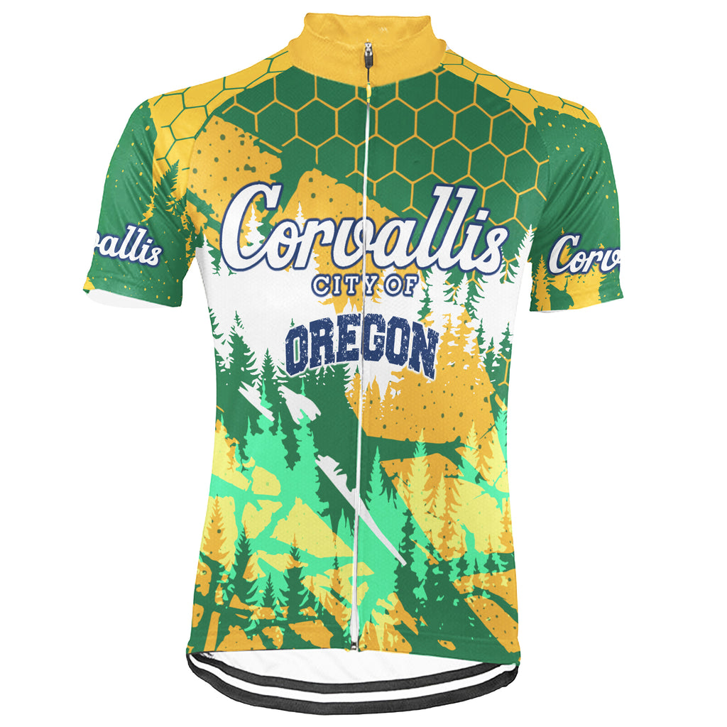 Customized Corvallis - Oregon Short Sleeve Cycling Jersey For Men And Women