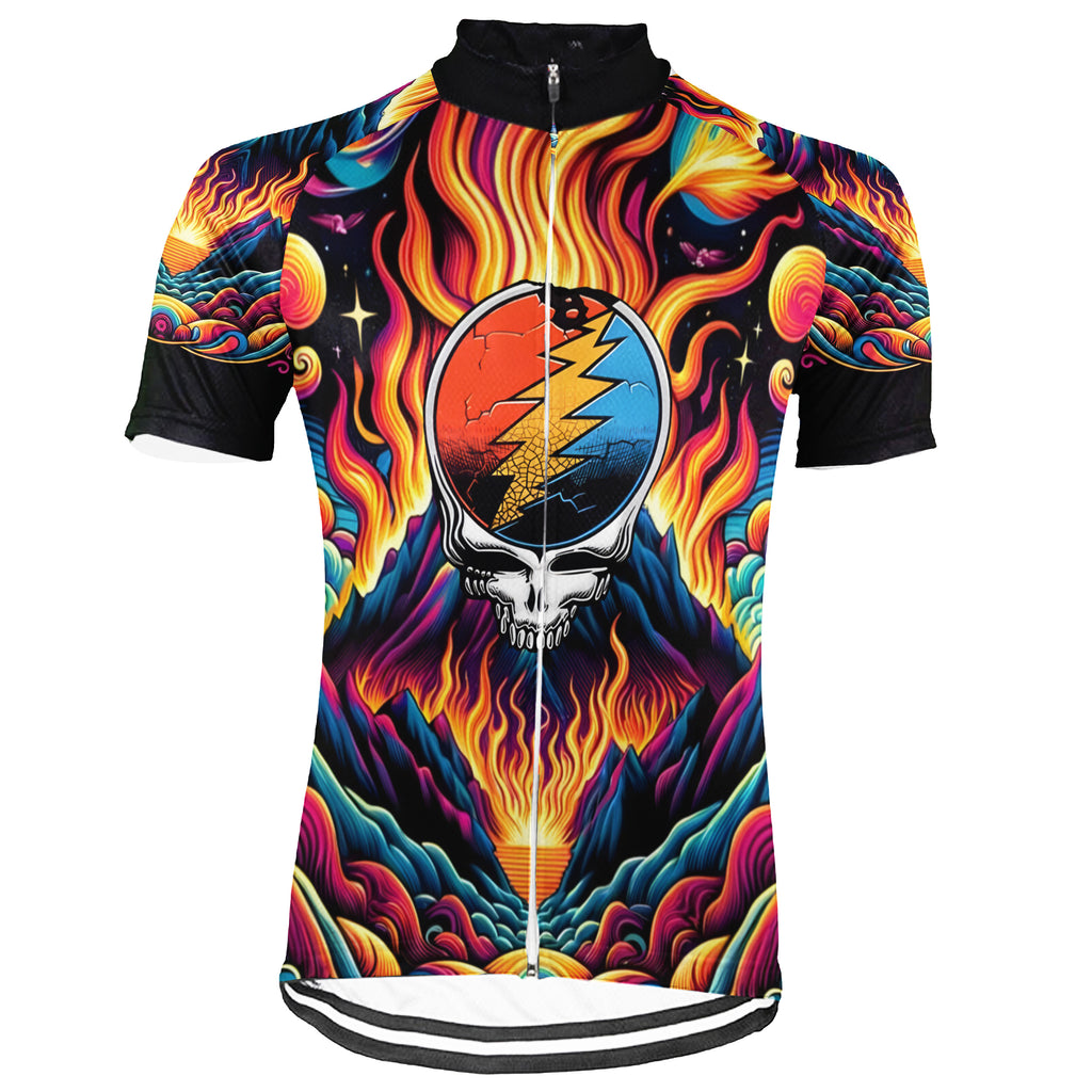 Customized Grateful Dead Skull Cycling Jersey For Men