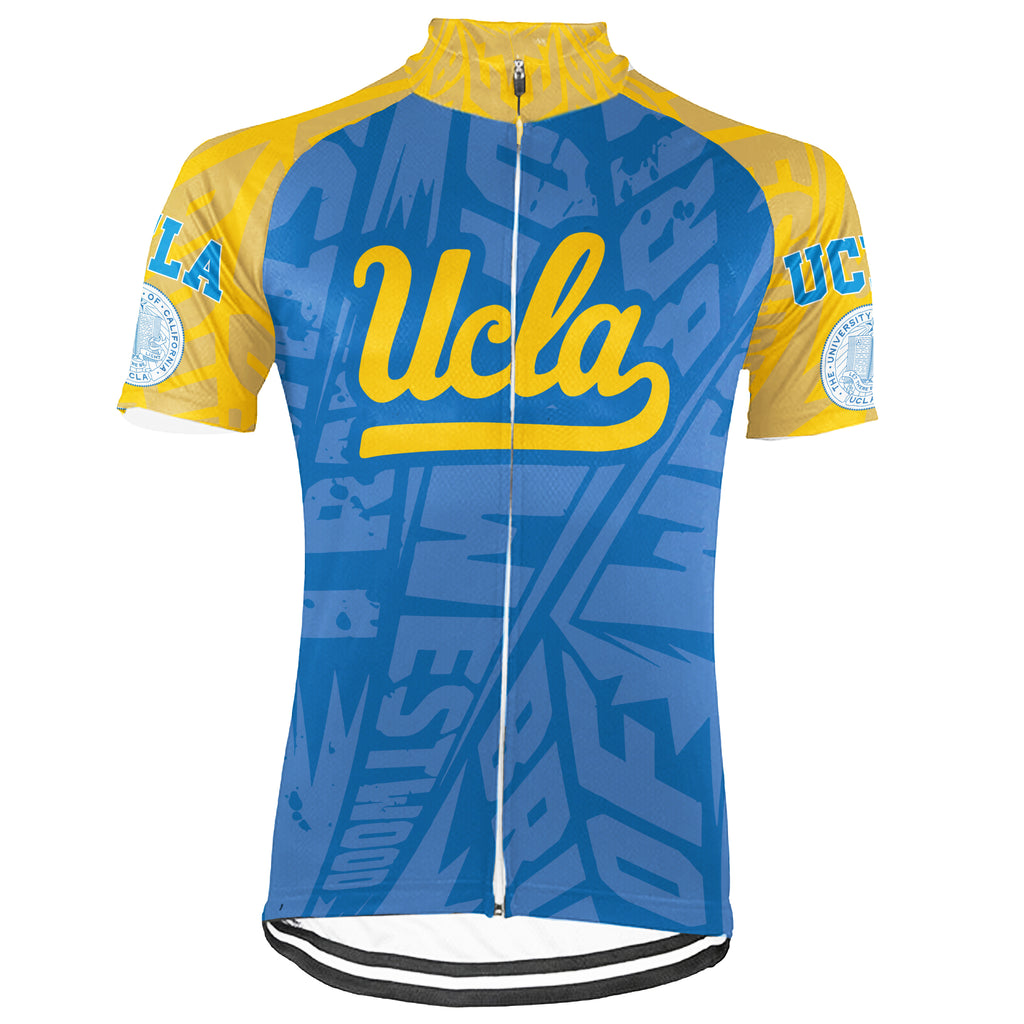 Customized The University of California, Los Angeles (UCLA) Short Sleeve Cycling Jersey For Men And Women