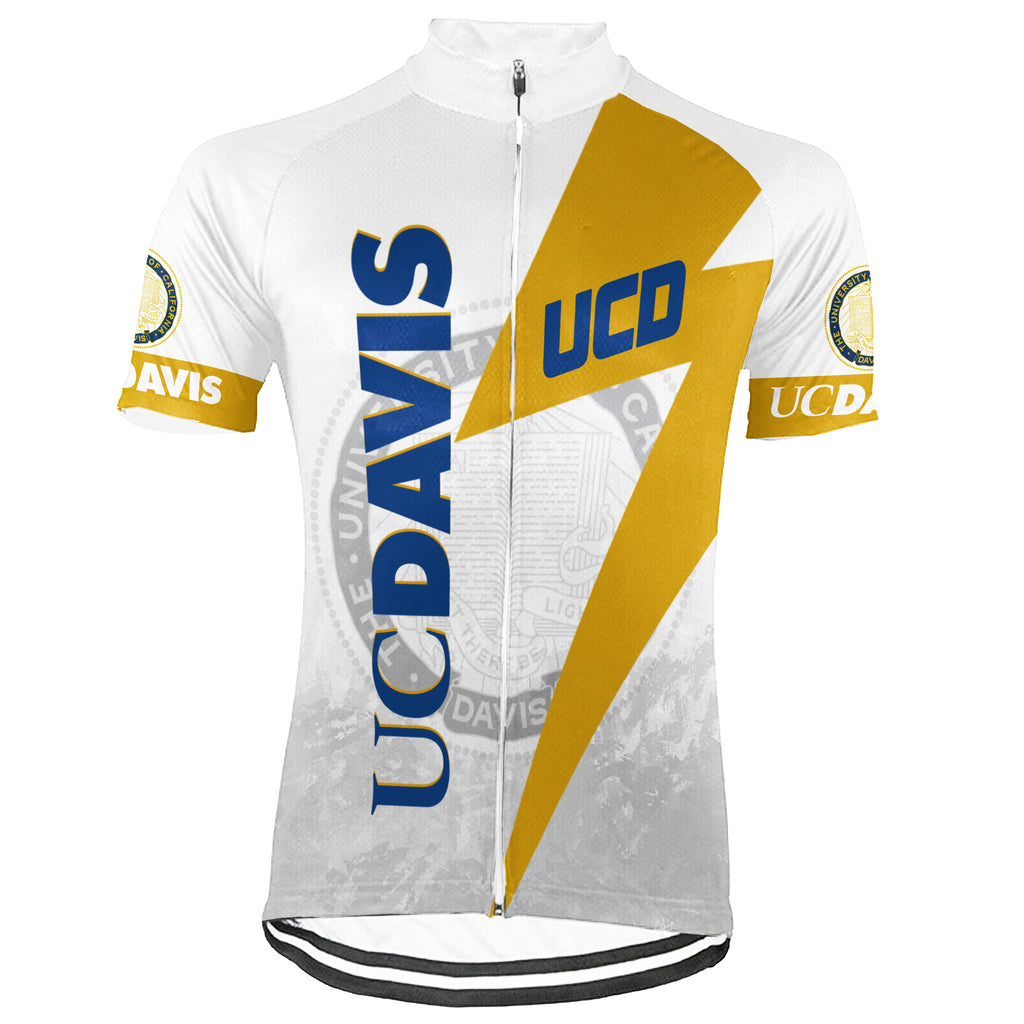 Customized University of California, Davis (UC Davis) Short Sleeve Cycling Jersey For Men And Women