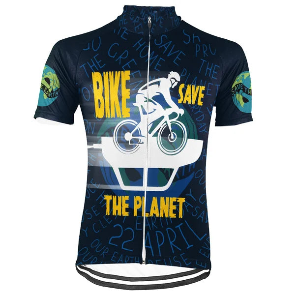 Customized Ride for a Greener Future Short Sleeve Cycling Jersey For Men And Women