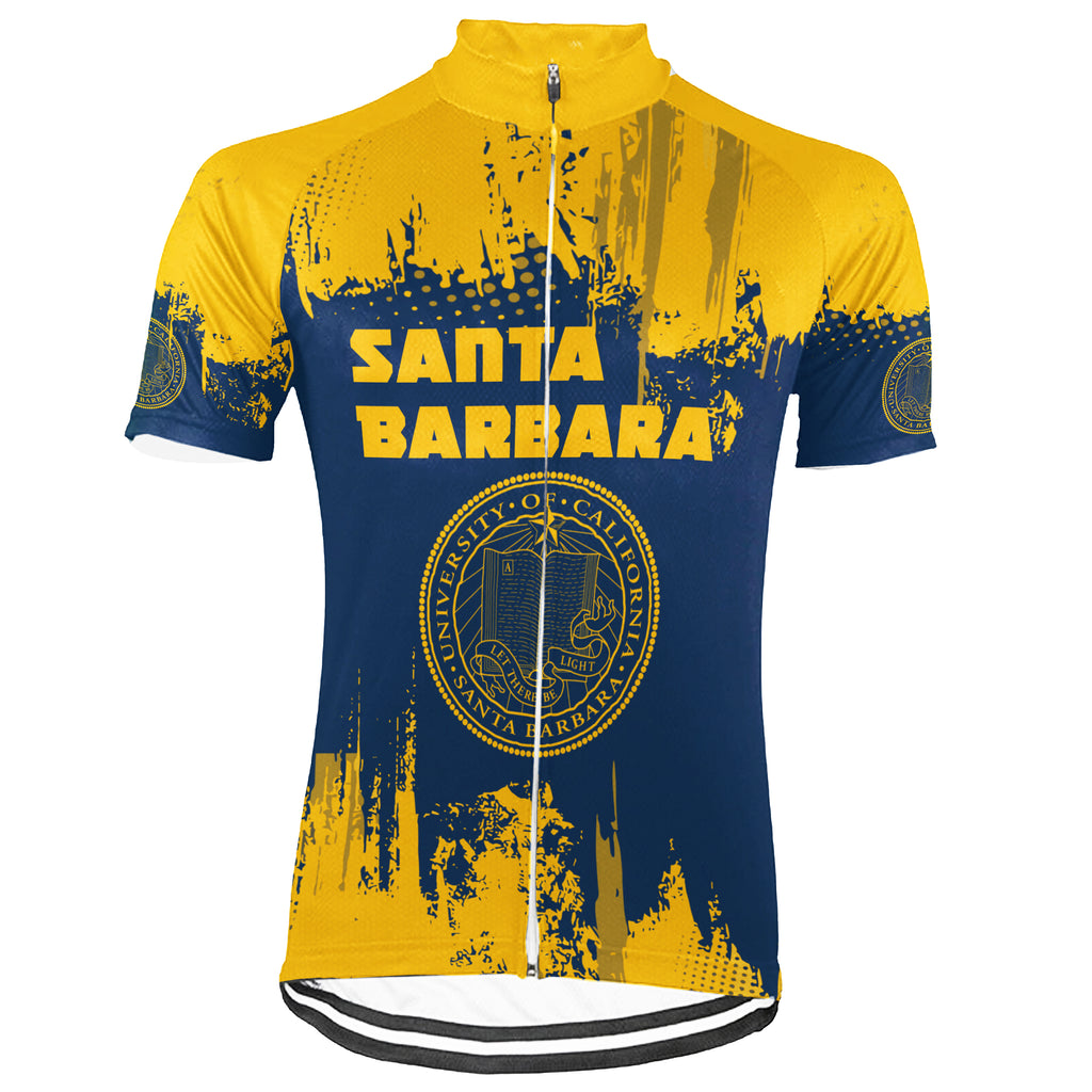 Customized University Of California Santa Barbara (UCSB) Short Sleeve Cycling Jersey For Men And Women
