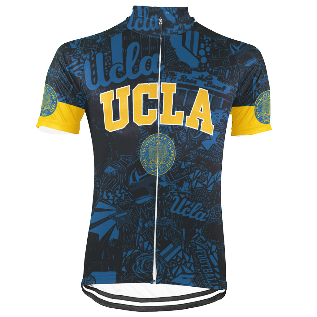 Customized The University of California, Los Angeles (UCLA) Short Sleeve Cycling Jersey For Men And Women