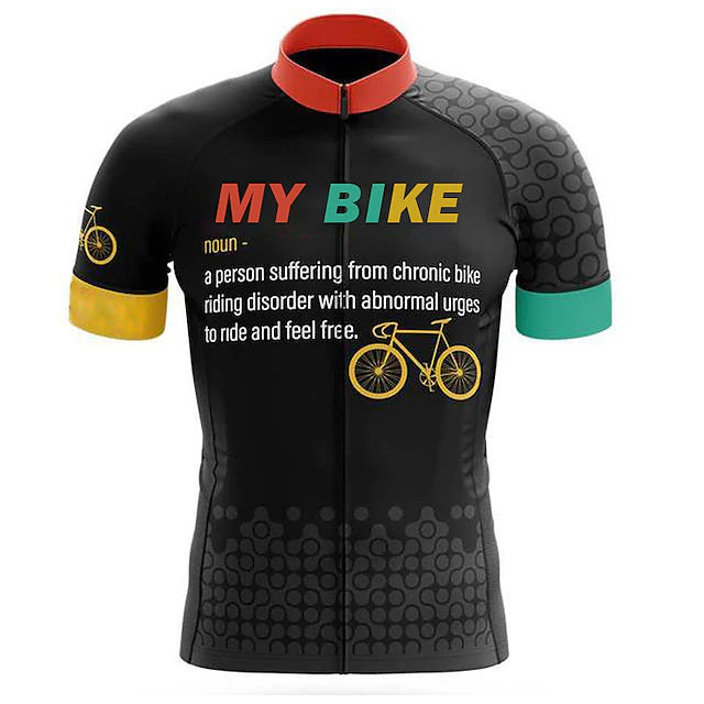 Customized My Bike Short Sleeve Cycling Jersey For Men