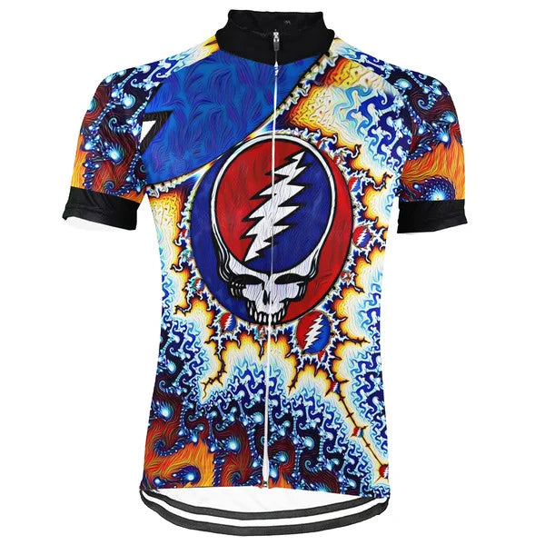 Customized Grateful Dead Skull Cycling Jersey For Men