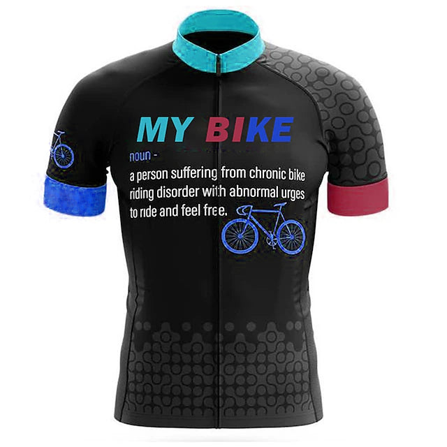 Customized My Bike Short Sleeve Cycling Jersey For Men