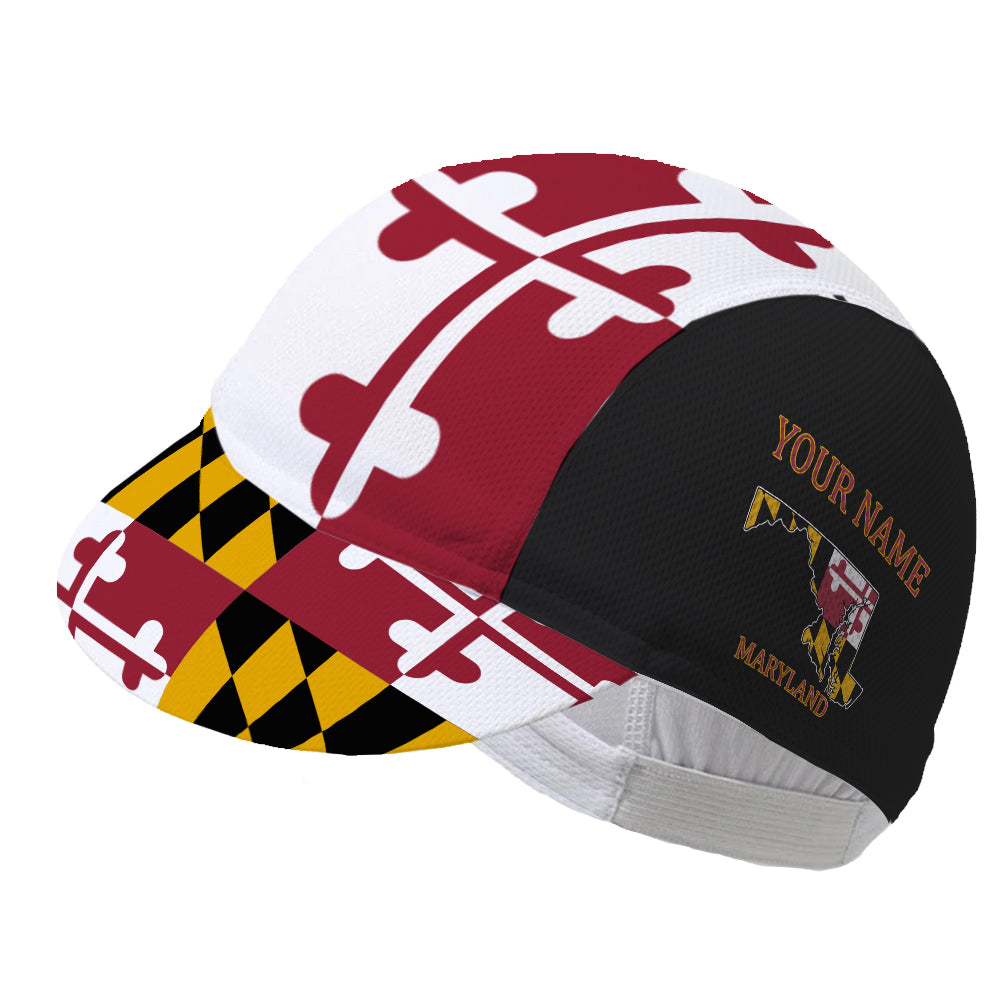 Personalized Maryland Cycling Hat Cap