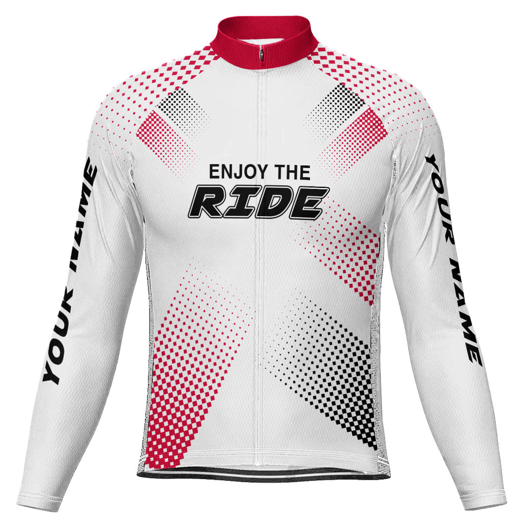 Customized Enjoy The Ride Long Sleeve Cycling Jersey for Men