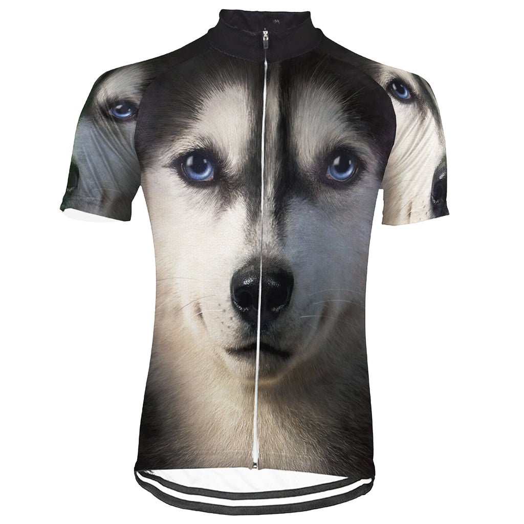 Customized My Puppy Short Sleeve Cycling Jersey for Men
