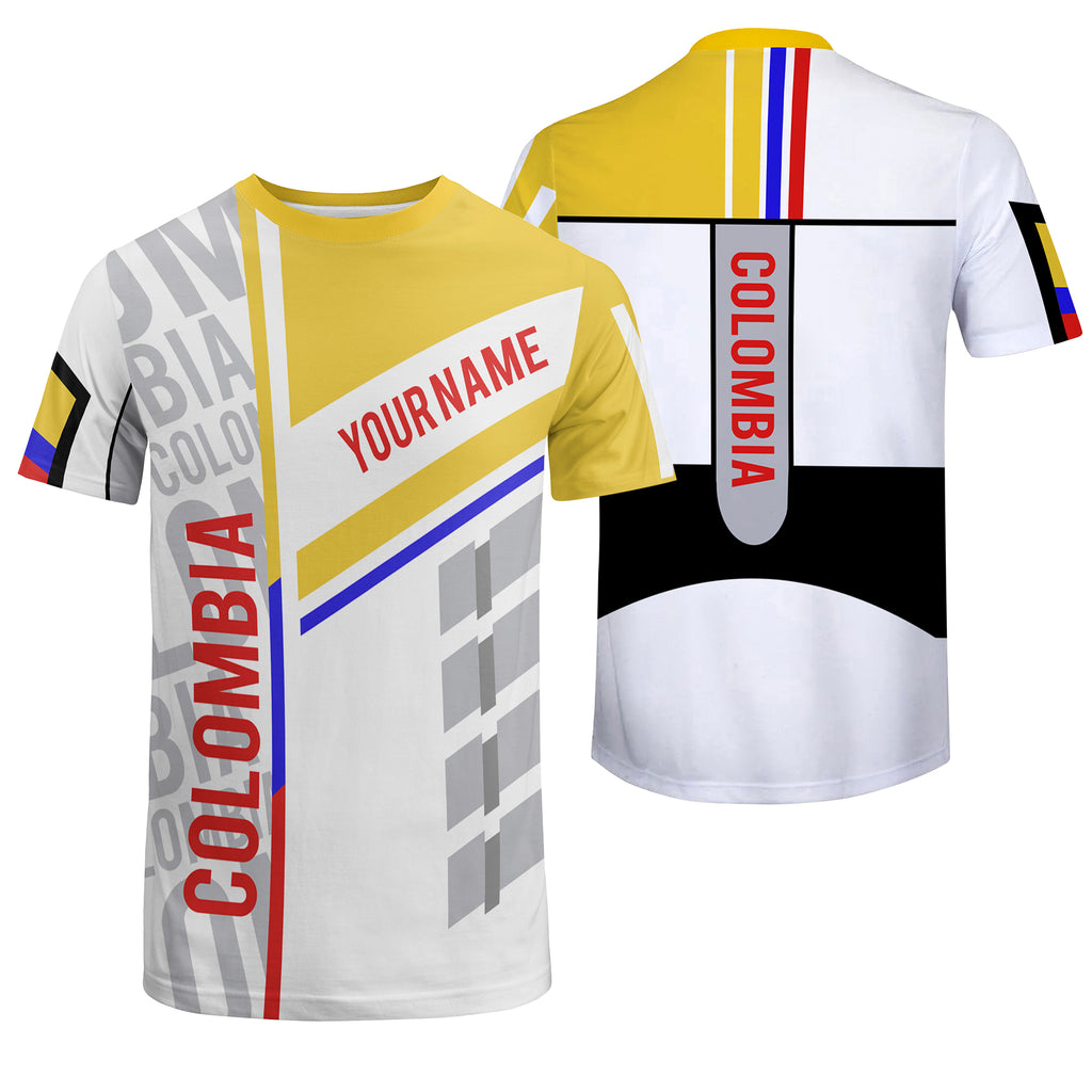 Unisex Customized Colombia Jersey 100% Polyester No Zipper- Personalized Jersey