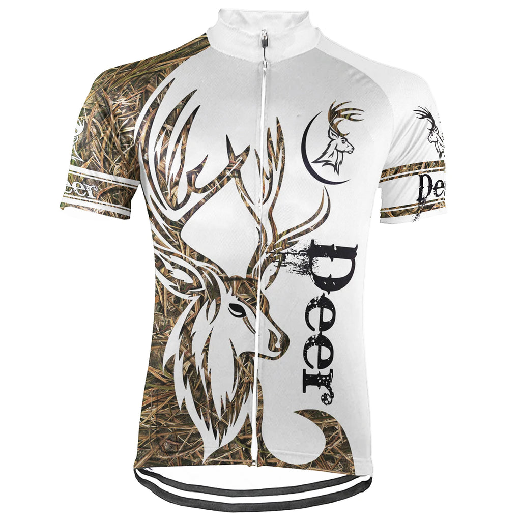 Deer  Short Sleeve Cycling Jersey for Men