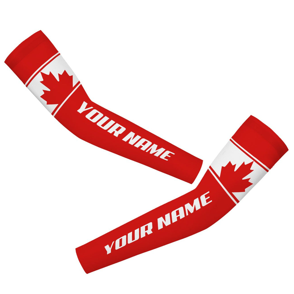 Customized Canada Arm Sleeves Cycling Arm Warmers