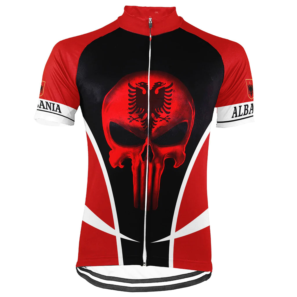 Customized Albania Short Sleeve Cycling Jersey for Men