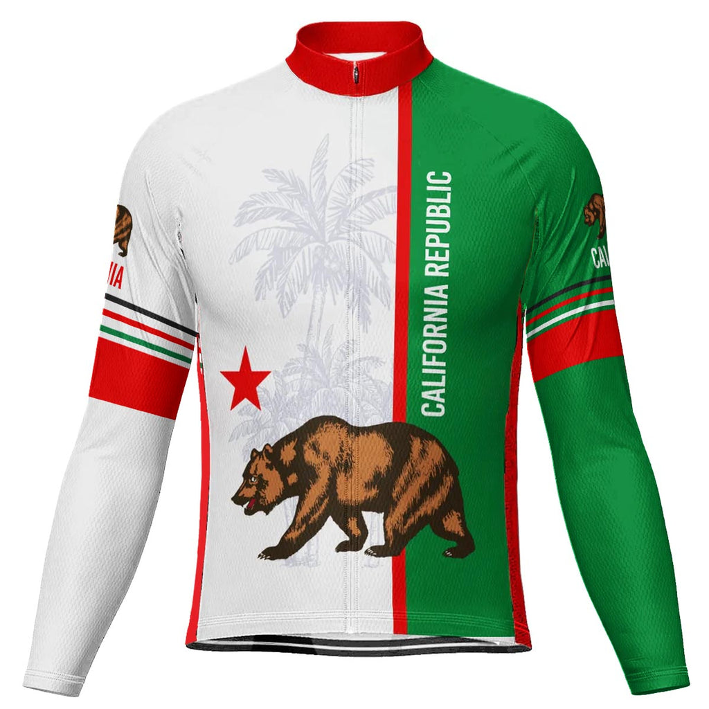 Customized California Winter Thermal Fleece Long Sleeve For Men