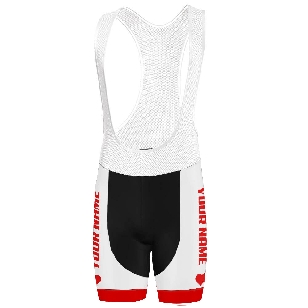 Customized Valentine Bib Cycling Bib Shorts for Unisex