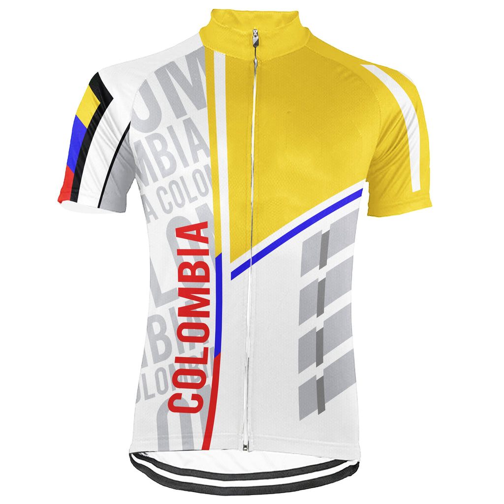 Customized Colombia Short Sleeve Cycling Jersey for Men