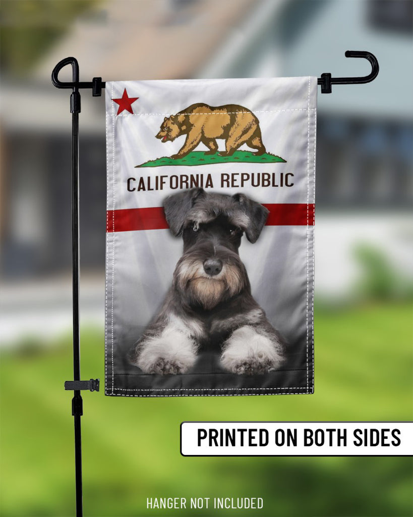 Personalized Image California Dog Flag