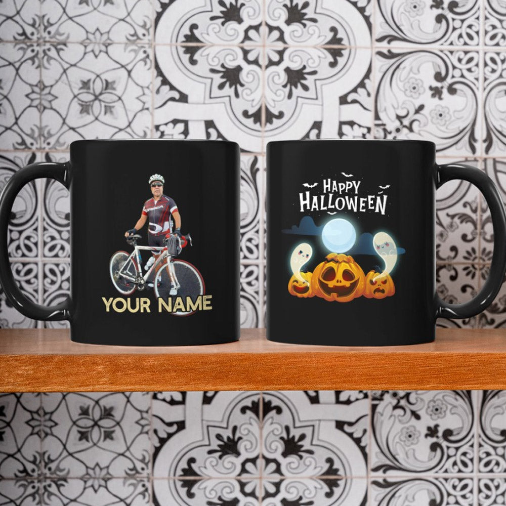 Personalized Image Halloween Cycling Mug