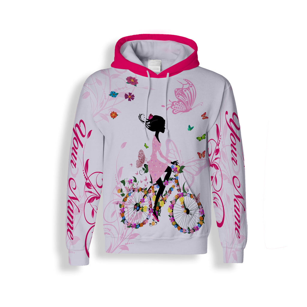 Pink Cycling Long Sleeve, Hoodie and Zip Up Hoodie- Personalized and Comfortable Jersey For Men