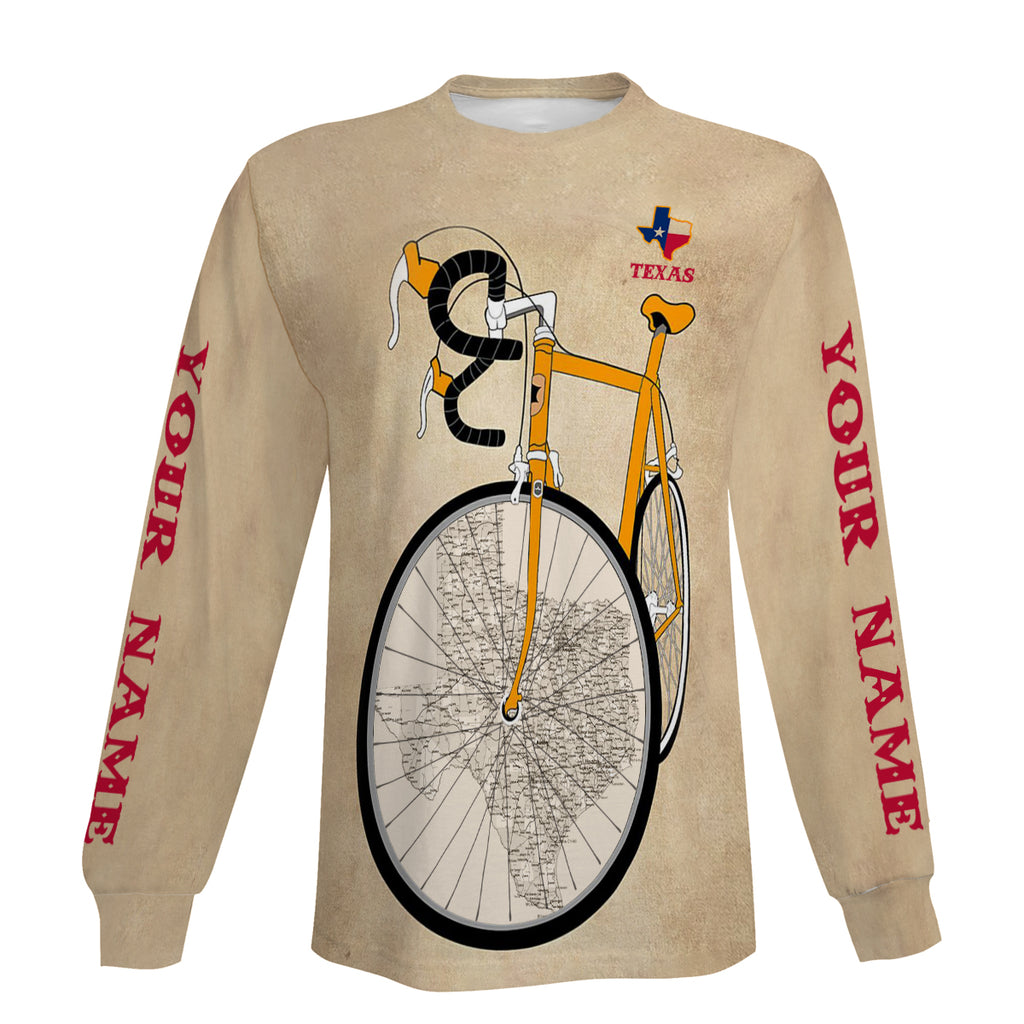 Texas Cycling Personalized Long Sleeve, Hoodie, and Zip Up Hoodie- Special, Meaningful Jersey Gift For Men