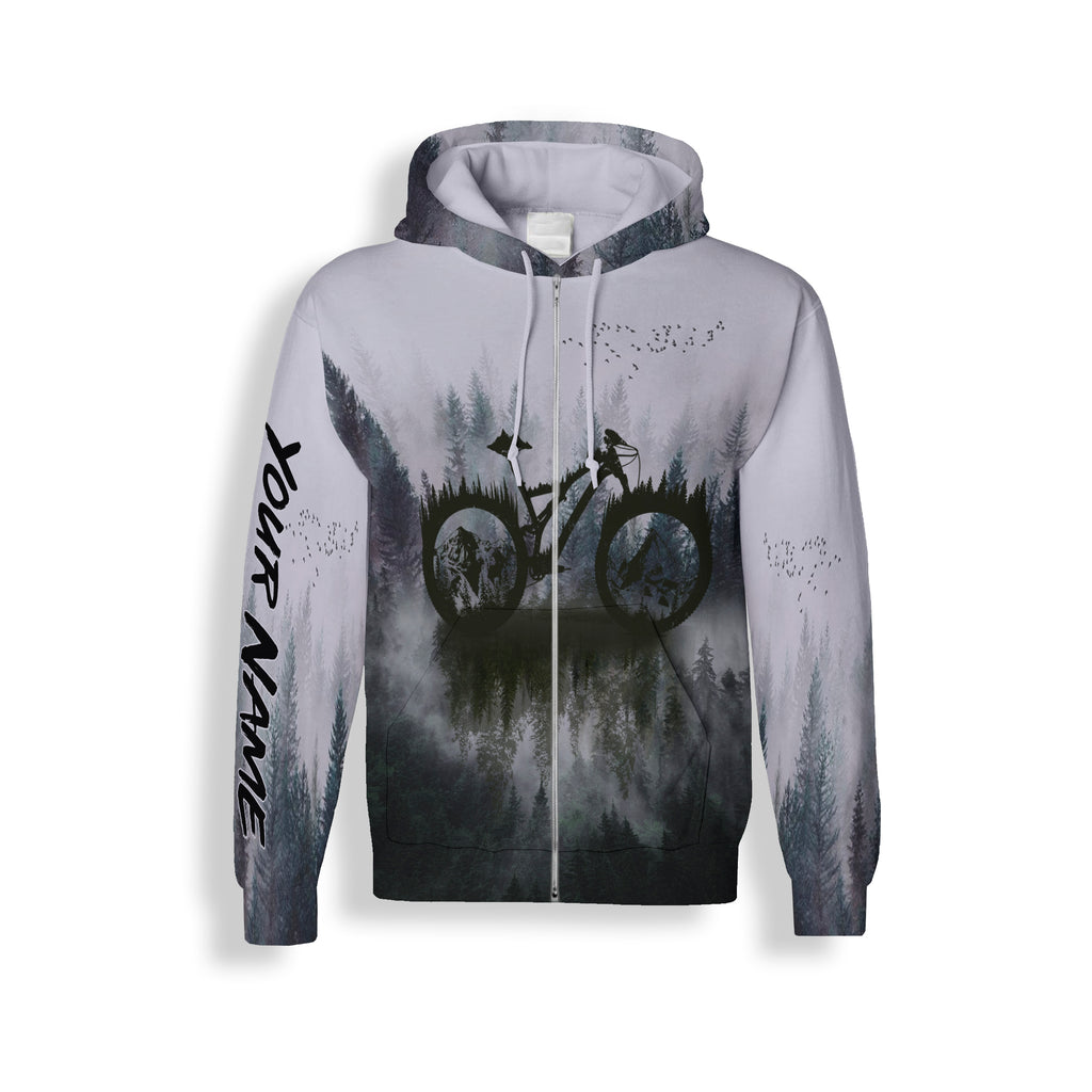 Full Printing Cycling Jersey Men's Biking Long Sleeve, Hoodie and Zip Up Hoodie