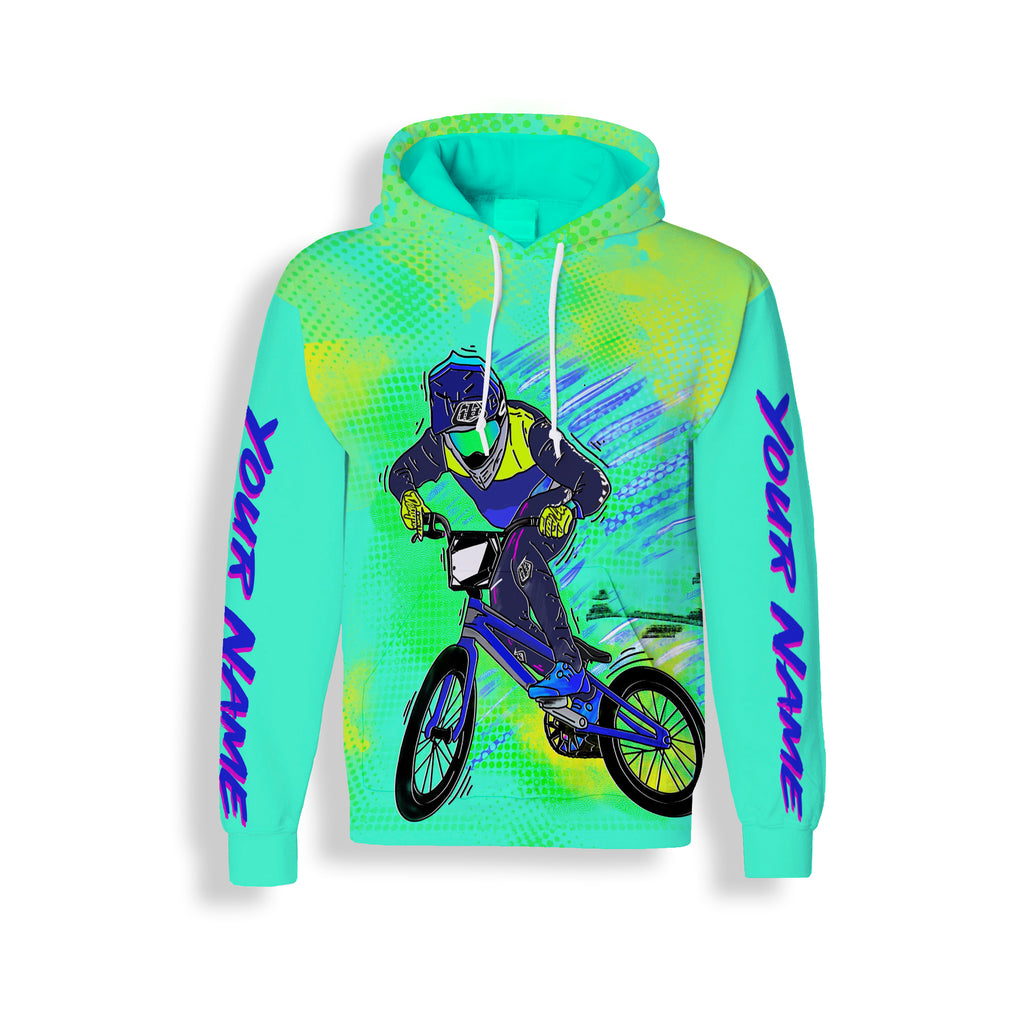 Green Cycling Long Sleeve, Hoodie, and Zip Up Hoodie-Personalized Biking Jersey Meaningful Gift For Men