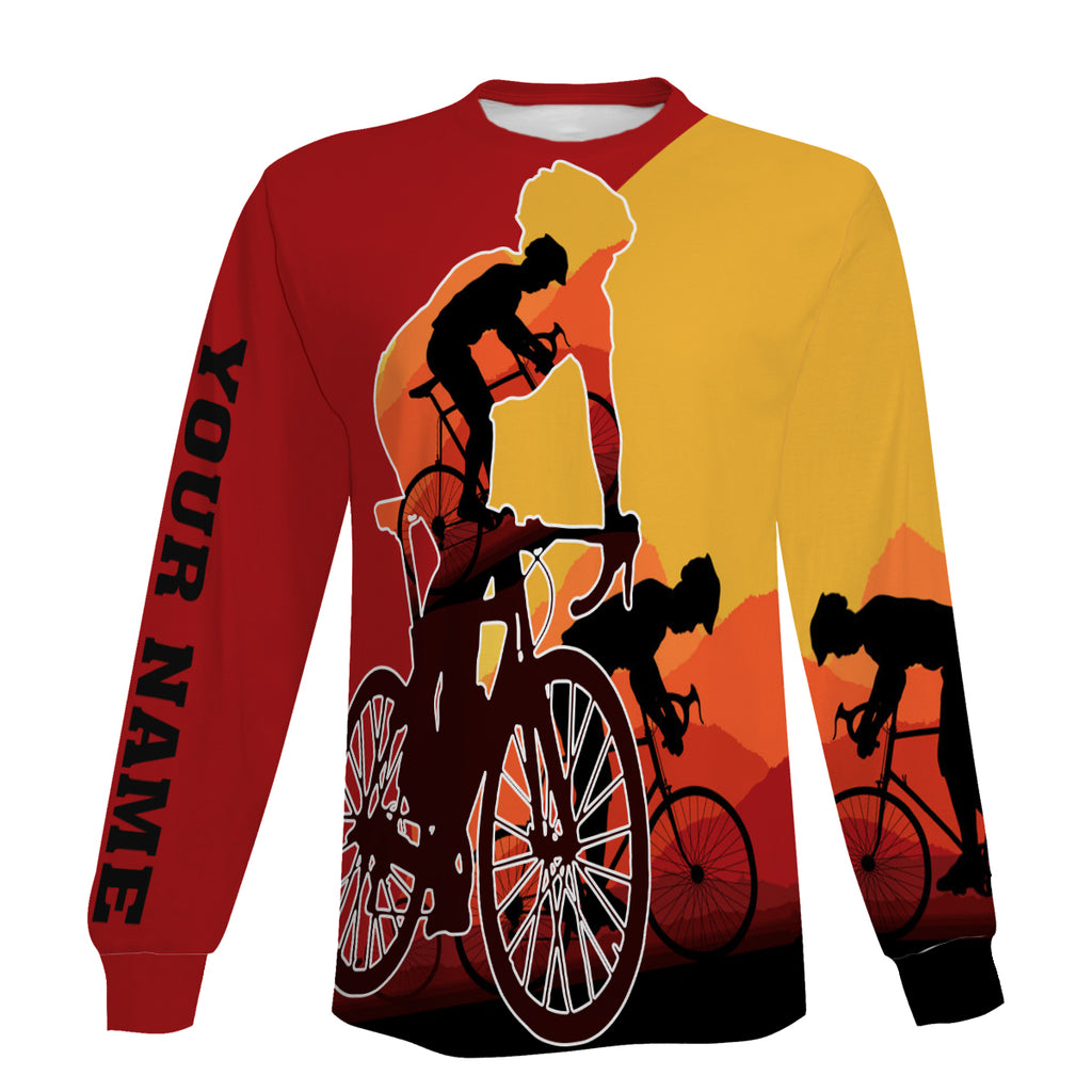 Full Printing Cycling Long Sleeve, Hoodie and Zip Up Hoodie-Men's Personalized Biking  Shirt
