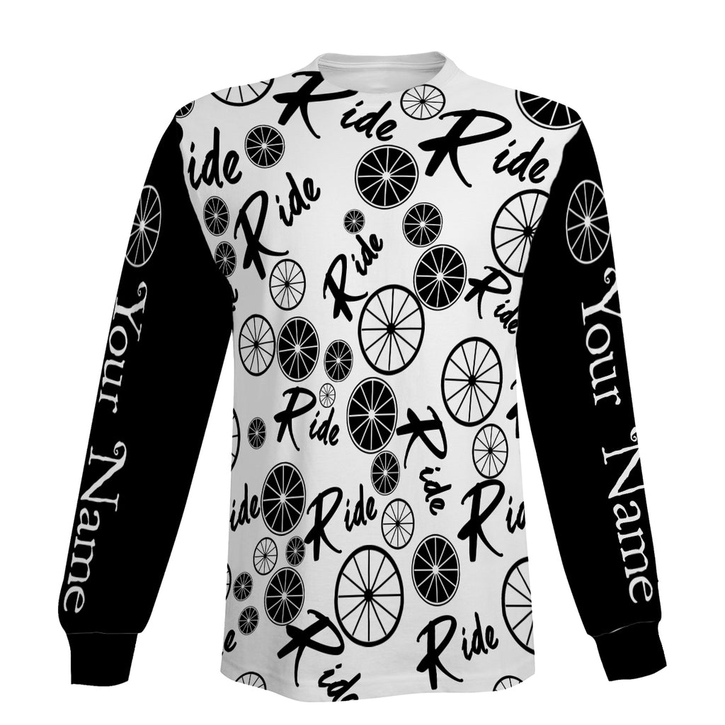 Ride Jersey Men's Cycling Long Sleeve, Hoodie and Zip Up Hoodie- Full Printing, Personalized and Comfortable Biking Shirt For Men