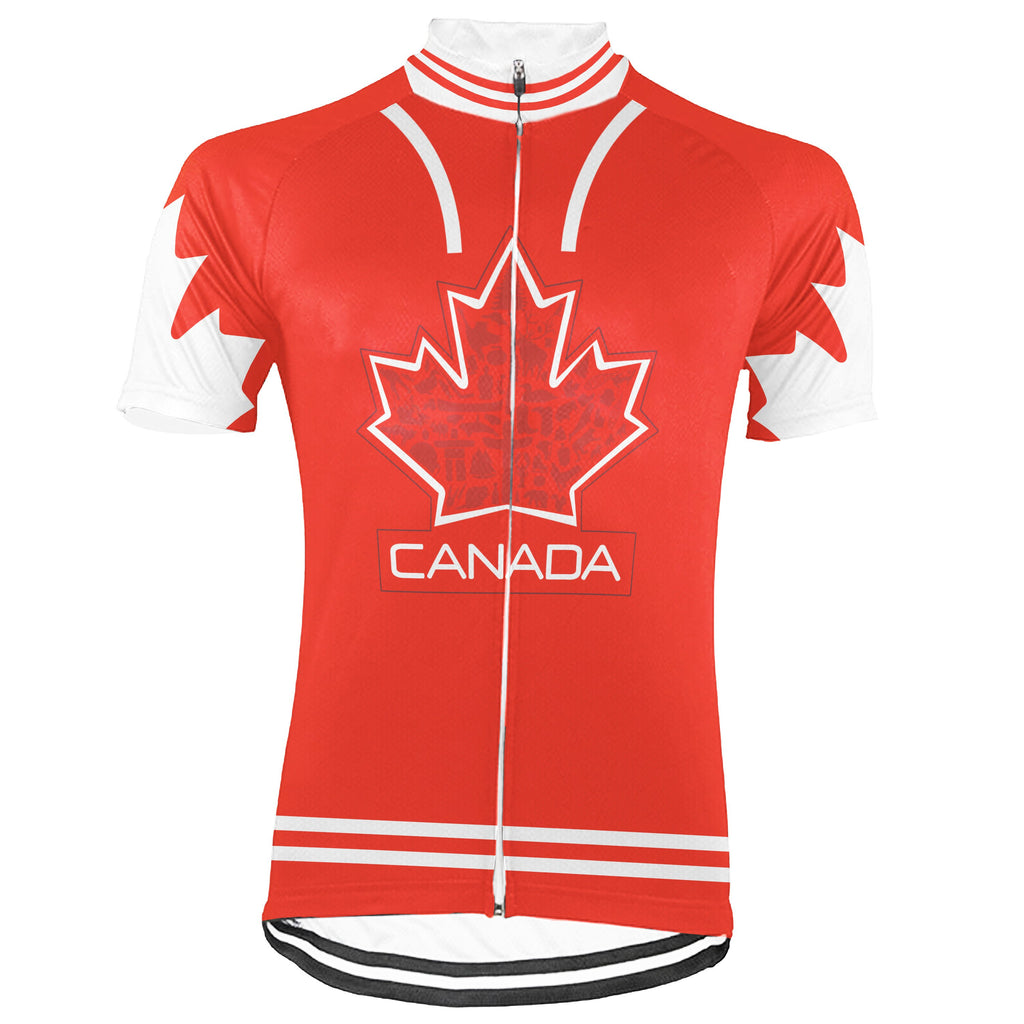 Customized Canada Short Sleeve Cycling Jersey for Men
