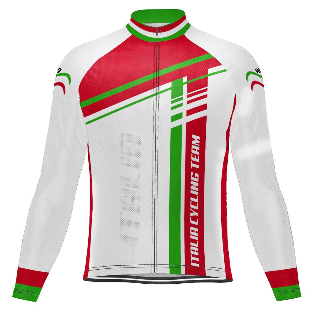 Italian Long Sleeve Cycling Jersey for Men