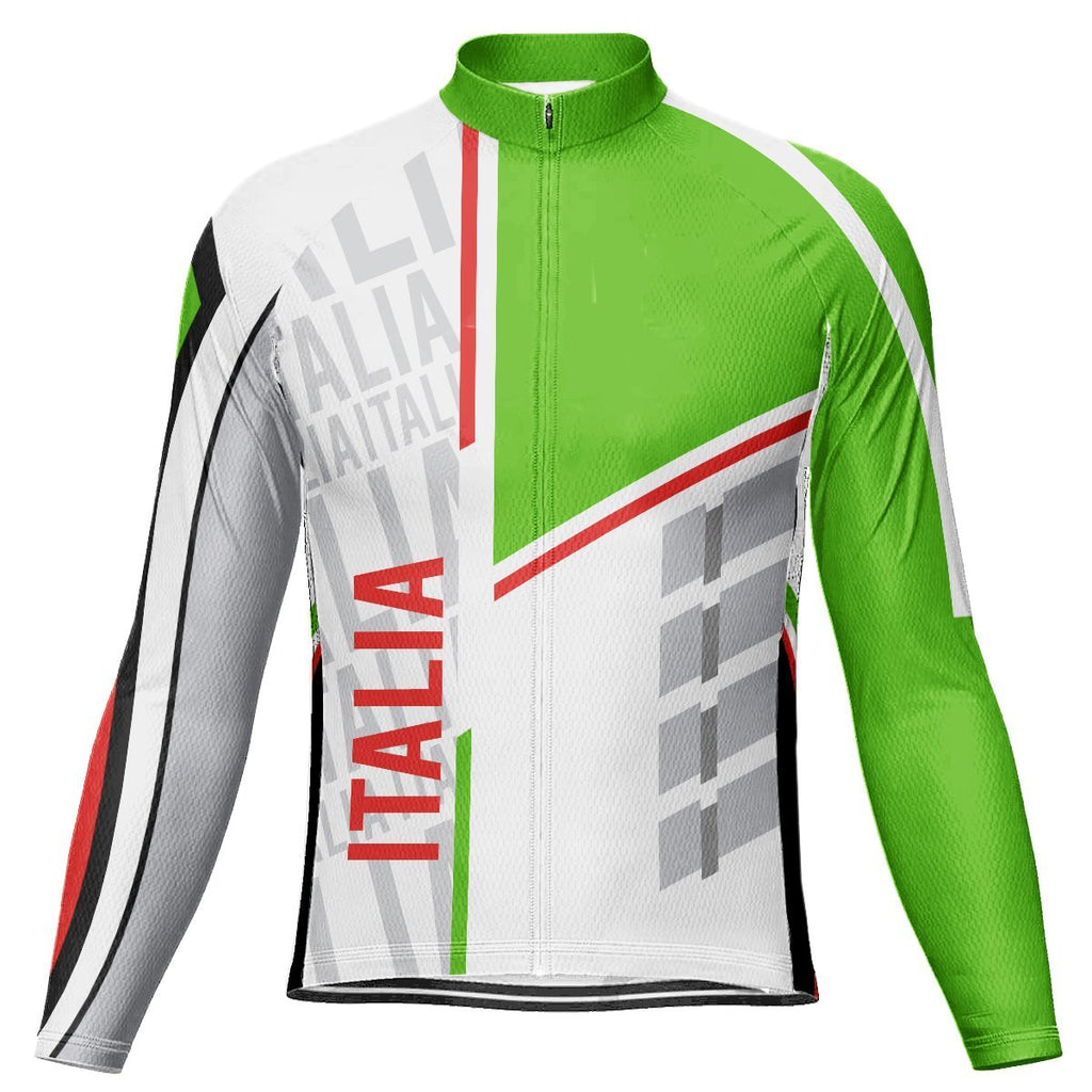 Italian Long Sleeve Cycling Jersey for Men