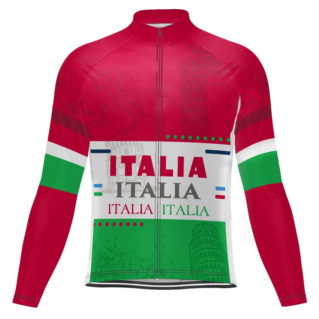 Italian Long Sleeve Cycling Jersey for Men