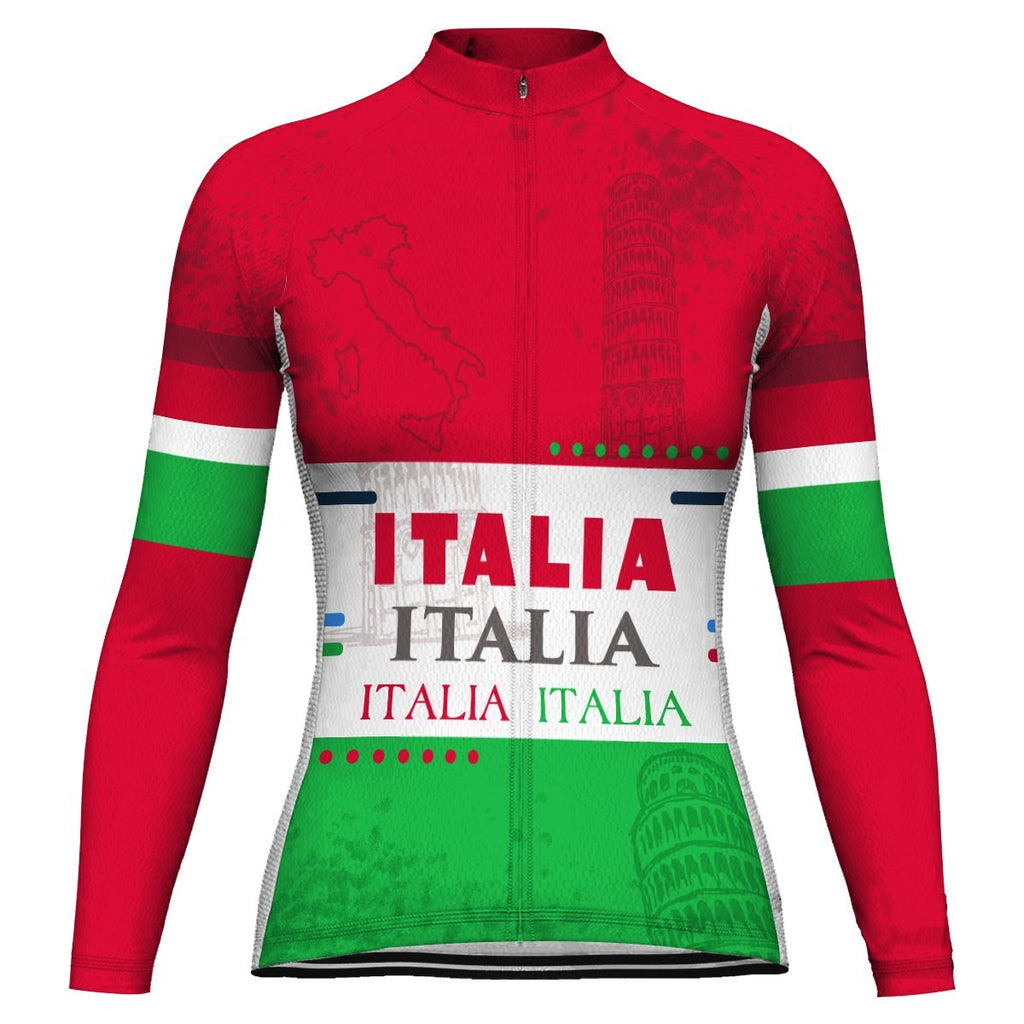 Italian Long Sleeve Cycling Jersey for Women