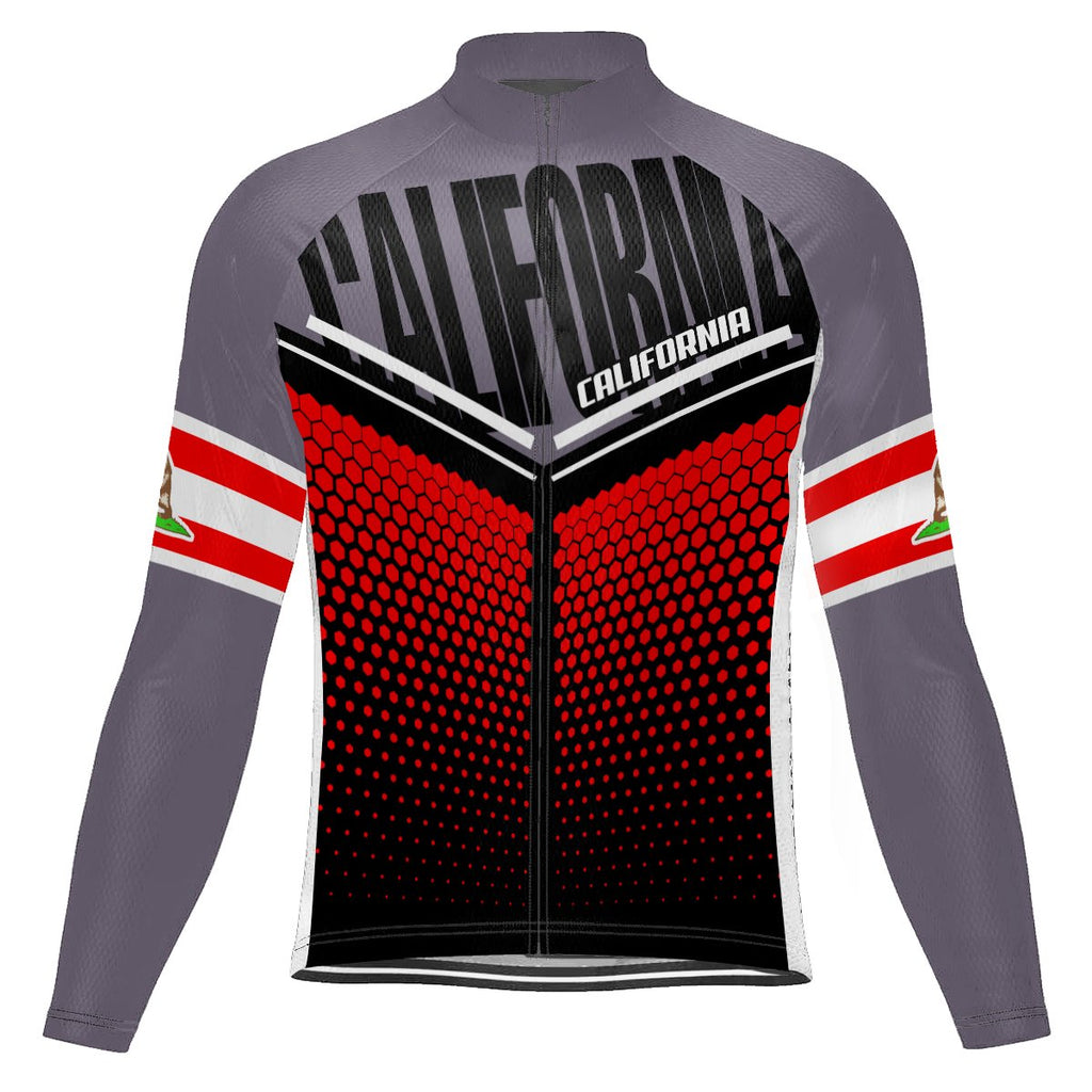 California Long Sleeve Cycling Jersey for Men