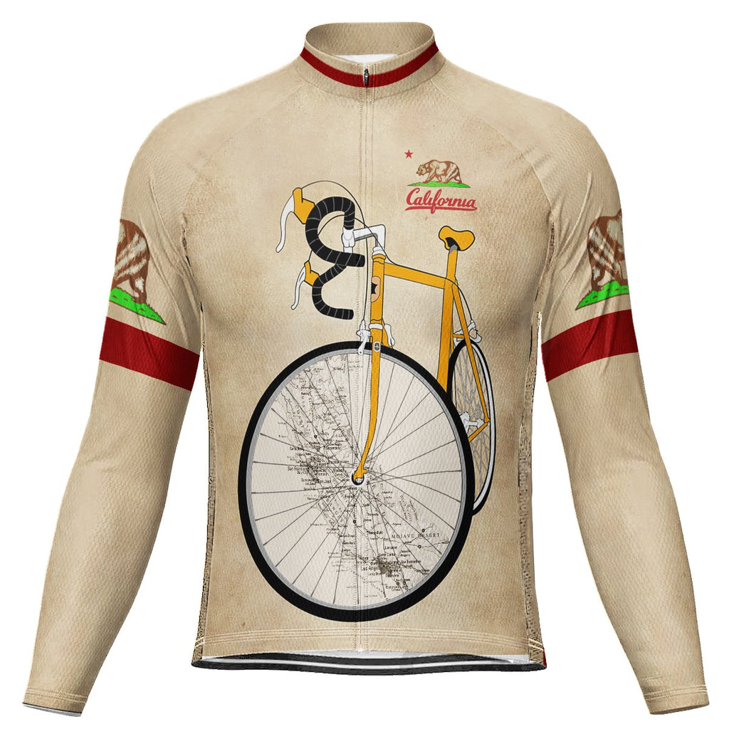 California Long Sleeve Cycling Jersey for Men