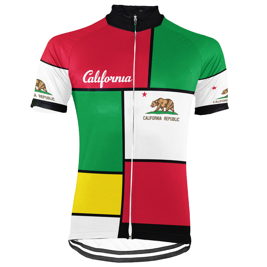 California Short Sleeve Cycling Jersey for Men