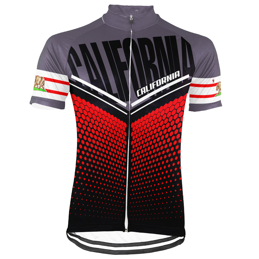 California Short Sleeve Cycling Jersey for Men