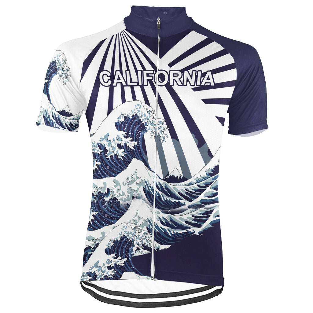California Short Sleeve Cycling Jersey for Men