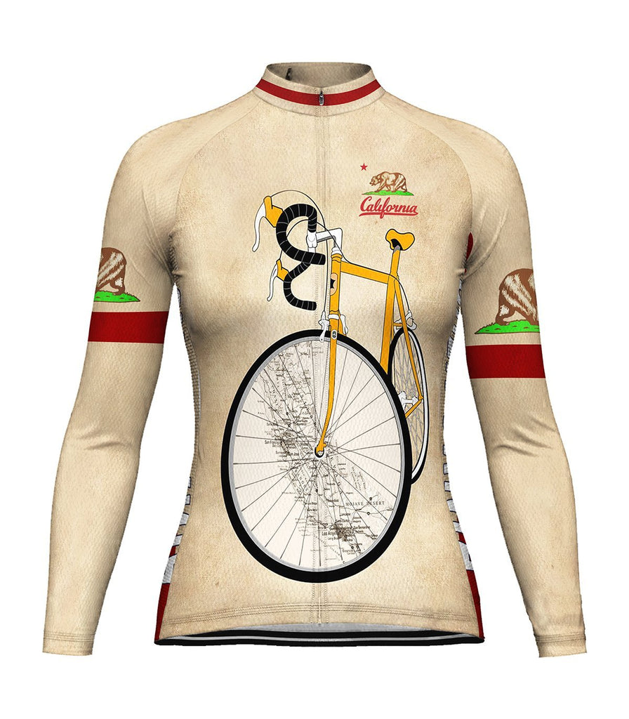 California Long Sleeve Cycling Jersey for Women