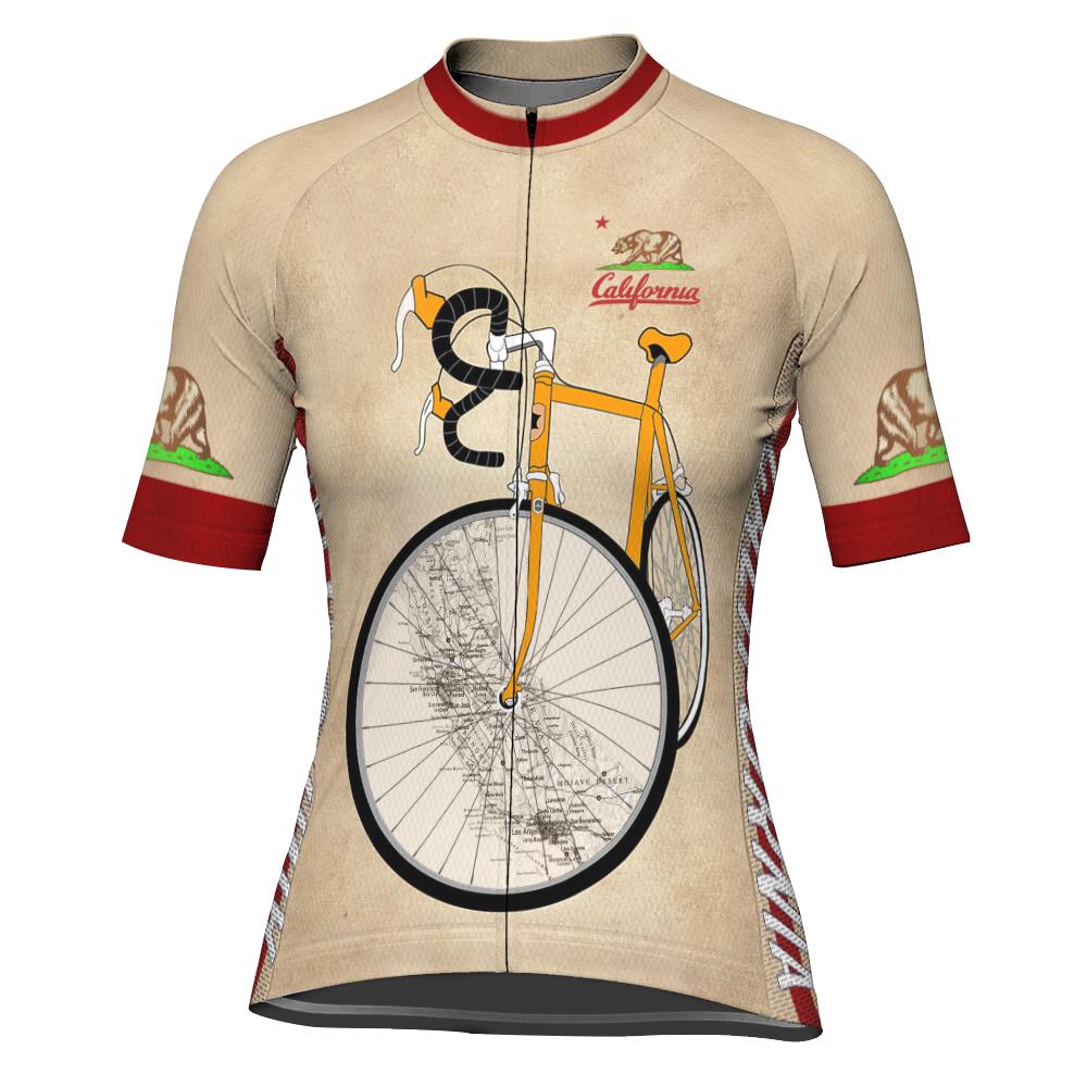California Short Sleeve Cycling Jersey for Women